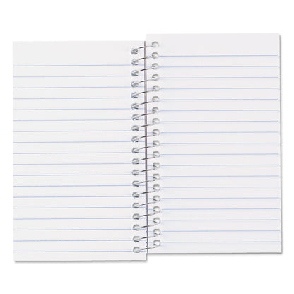 National Paper Blanc Xtreme White Wirebound Memo Books, Narrow Rule, Randomly Assorted Covers, 5 x 3, 60 Sheets