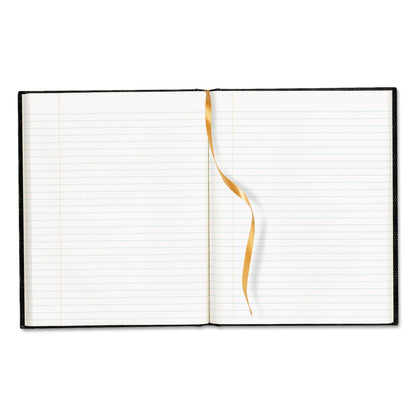 Blueline Executive Notebook, Ribbon Bookmark, 1 Subject, Medium/College Rule, Blue Cover, 11 x 8.5, 75 Sheets