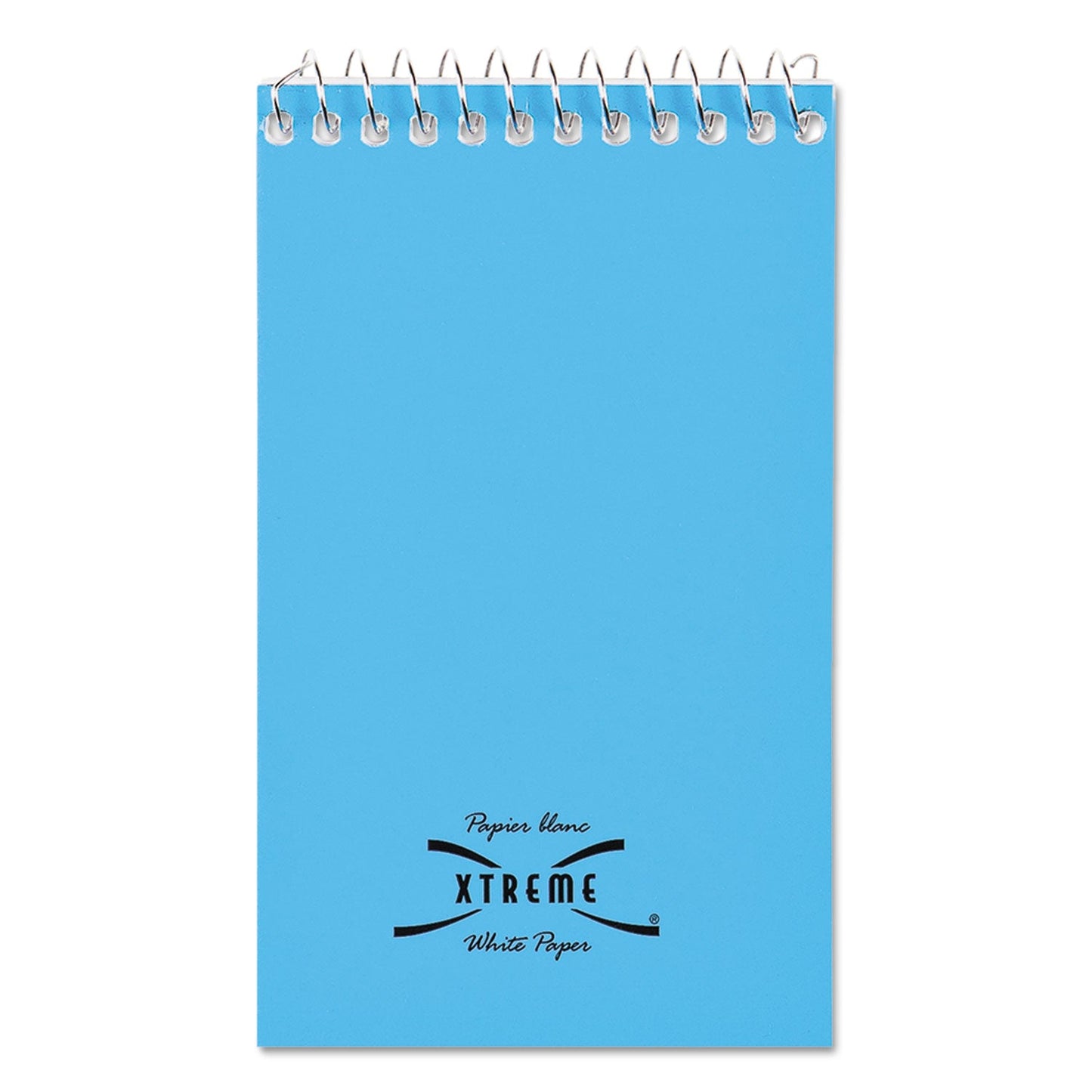 National Paper Blanc Xtreme White Wirebound Memo Pads, Narrow Rule, Randomly Assorted Cover Colors, 60 White 3 x 5 Sheets