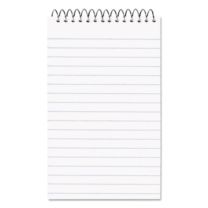 National Paper Blanc Xtreme White Wirebound Memo Pads, Narrow Rule, Randomly Assorted Cover Colors, 60 White 3 x 5 Sheets