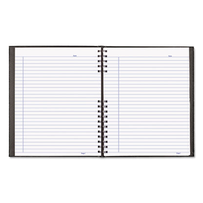 Blueline NotePro Notebook, 1 Subject, Medium/College Rule, Black Cover, 11 x 8.5, 100 Sheets
