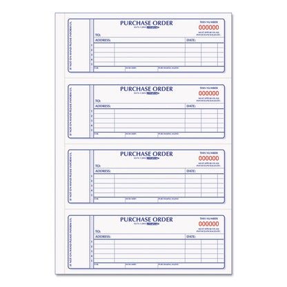 Rediform Purchase Order Book, Two-Part Carbonless, 7 x 2.75, 4/Page, 400 Forms