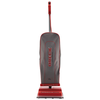 Oreck Commercial U2000R-1 Upright Vacuum, 12" Cleaning Path, Red/Gray
