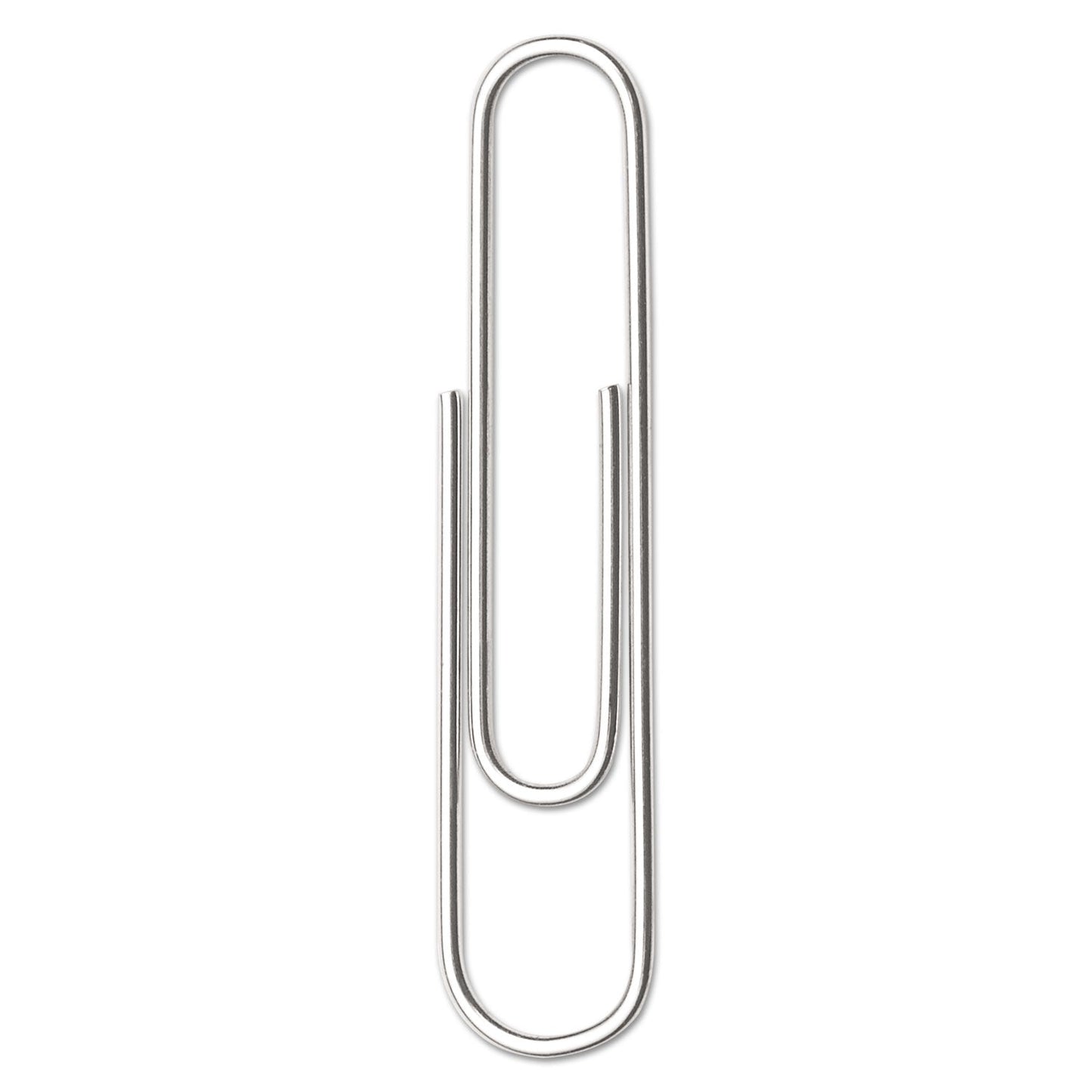 ACCO Paper Clips, #1, Smooth, Silver, 100 Clips/Box, 10 Boxes/Pack