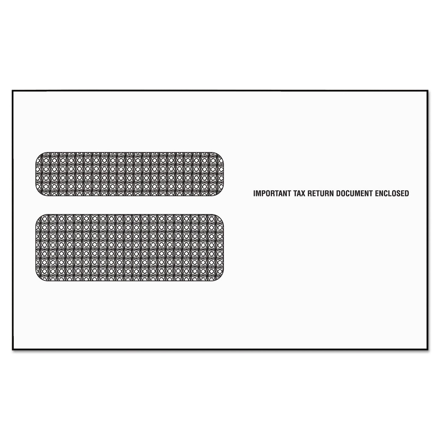 TOPS W-2 Laser Double Window Envelope, Commercial Flap, Gummed Closure, 5.63 x 9.5, White, 24/Pack