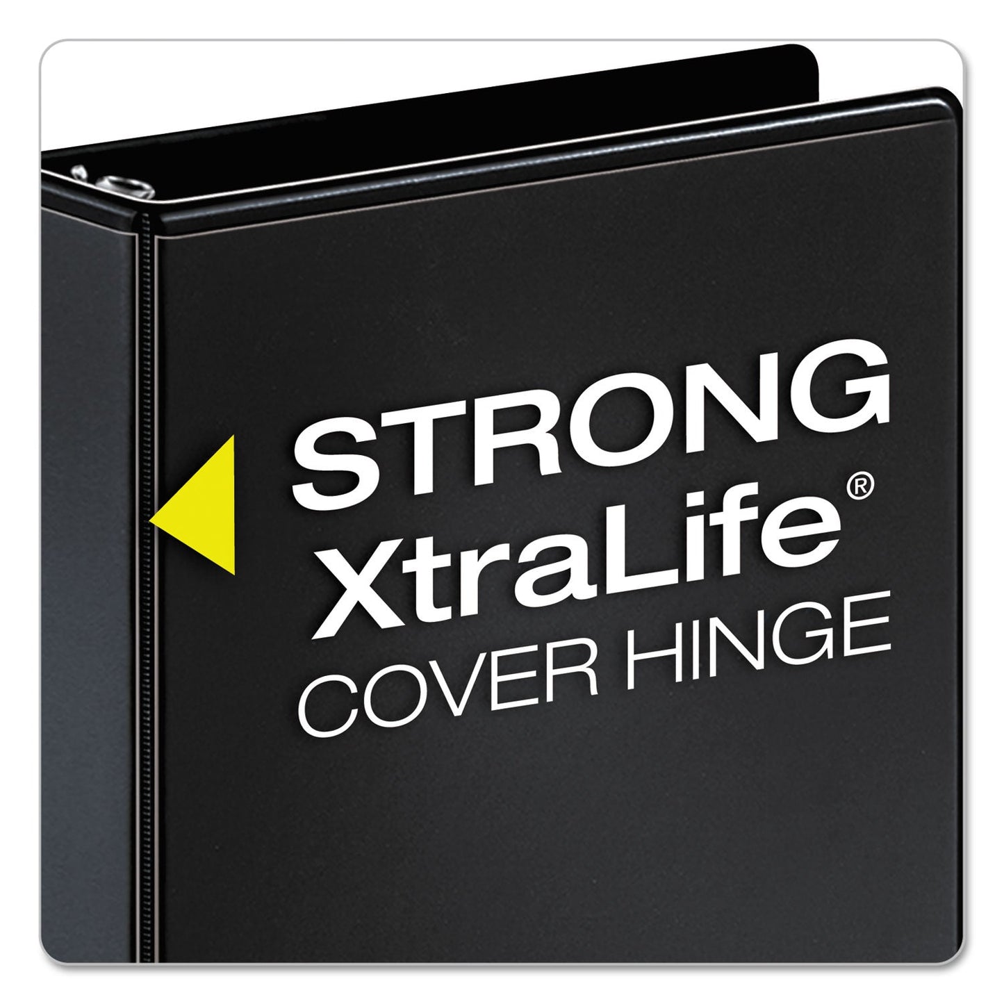 Cardinal Performer ClearVue Slant-D Ring Binder, 3 Rings, 1.5" Capacity, 11 x 8.5, Black