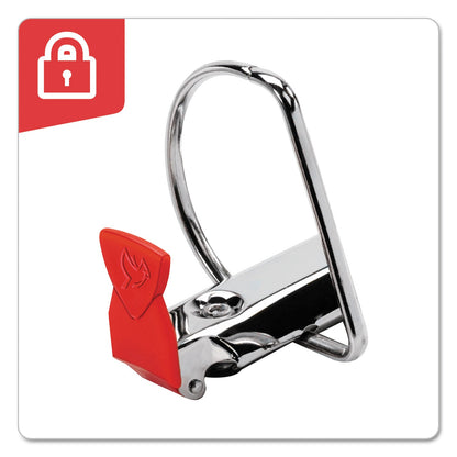 Cardinal FreeStand Easy Open Locking Slant-D Ring Binder, 3 Rings, 5" Capacity, 11 x 8.5, White