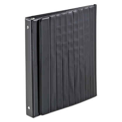 Cardinal Easel Round Ring Binder, 3 Rings, 1" Capacity, 11 x 8.5, Black