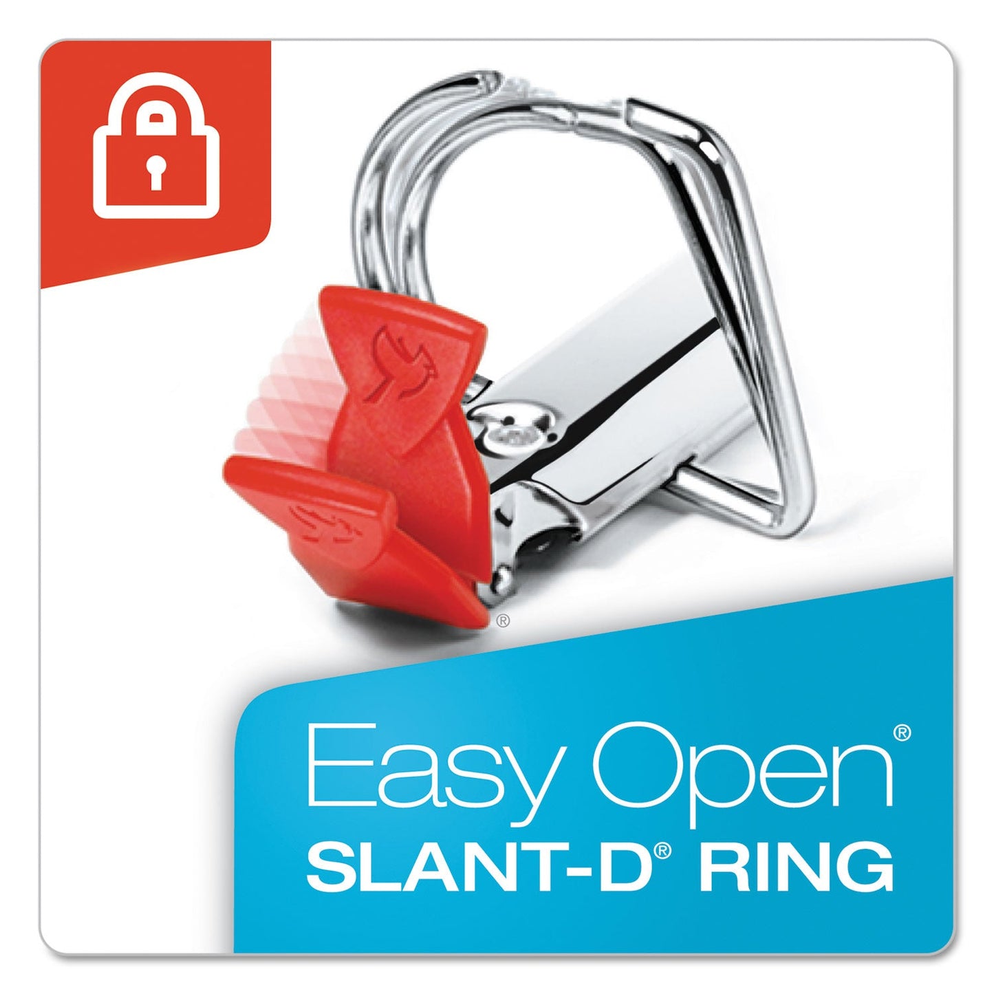 Cardinal Premier Easy Open ClearVue Locking Slant-D Ring Binder, 3 Rings, 2" Capacity, 11 x 8.5, White