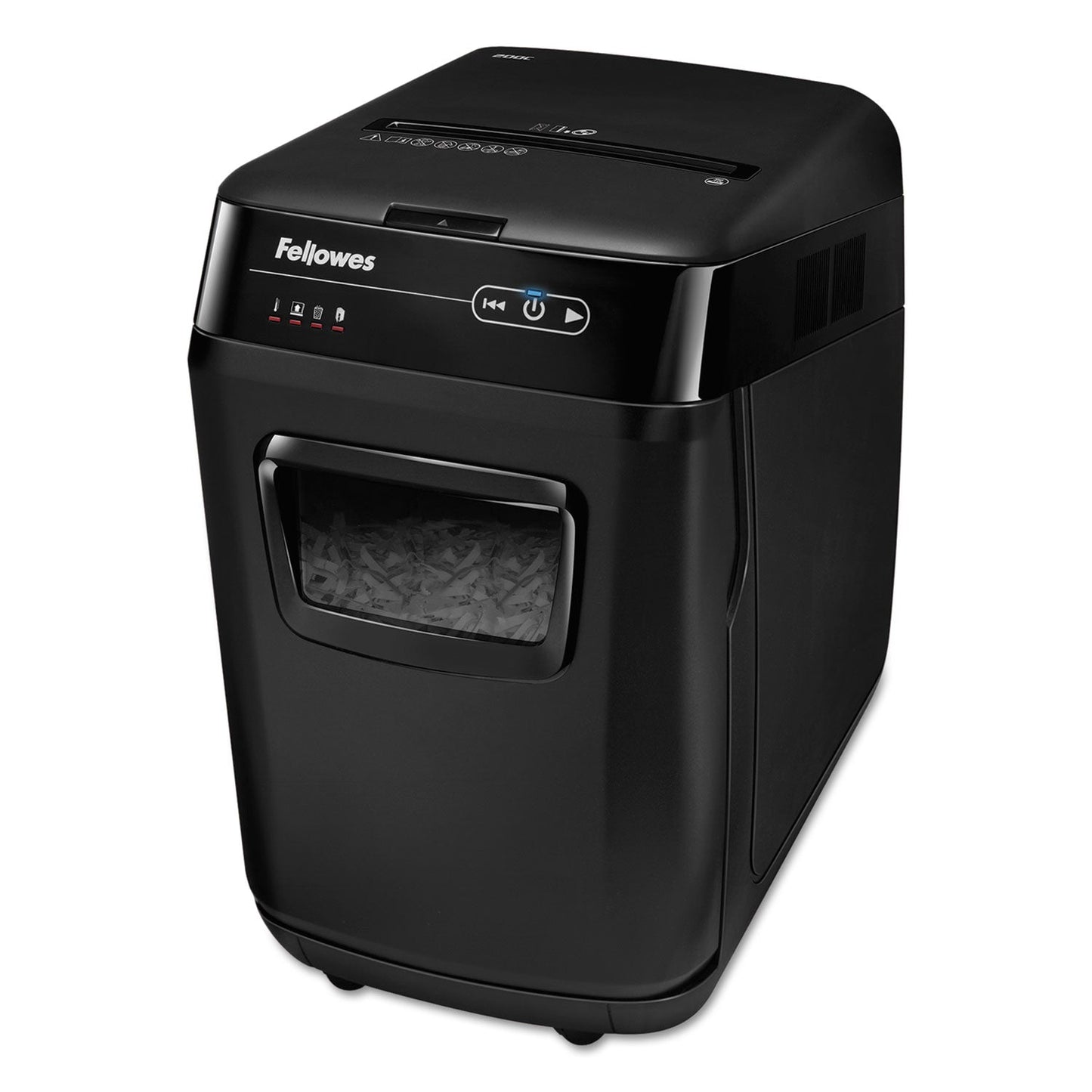 Fellowes AutoMax 200C Auto Feed Cross-Cut Shredder, 200 Auto/10 Manual Sheet Capacity