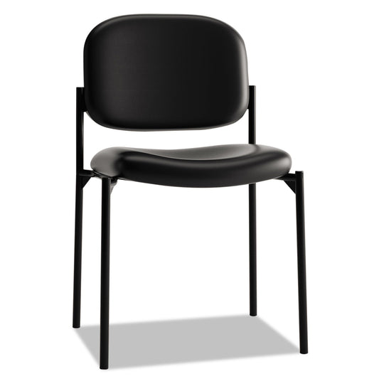 HON VL606 Stacking Guest Chair without Arms, Supports Up to 250 lb, Black
