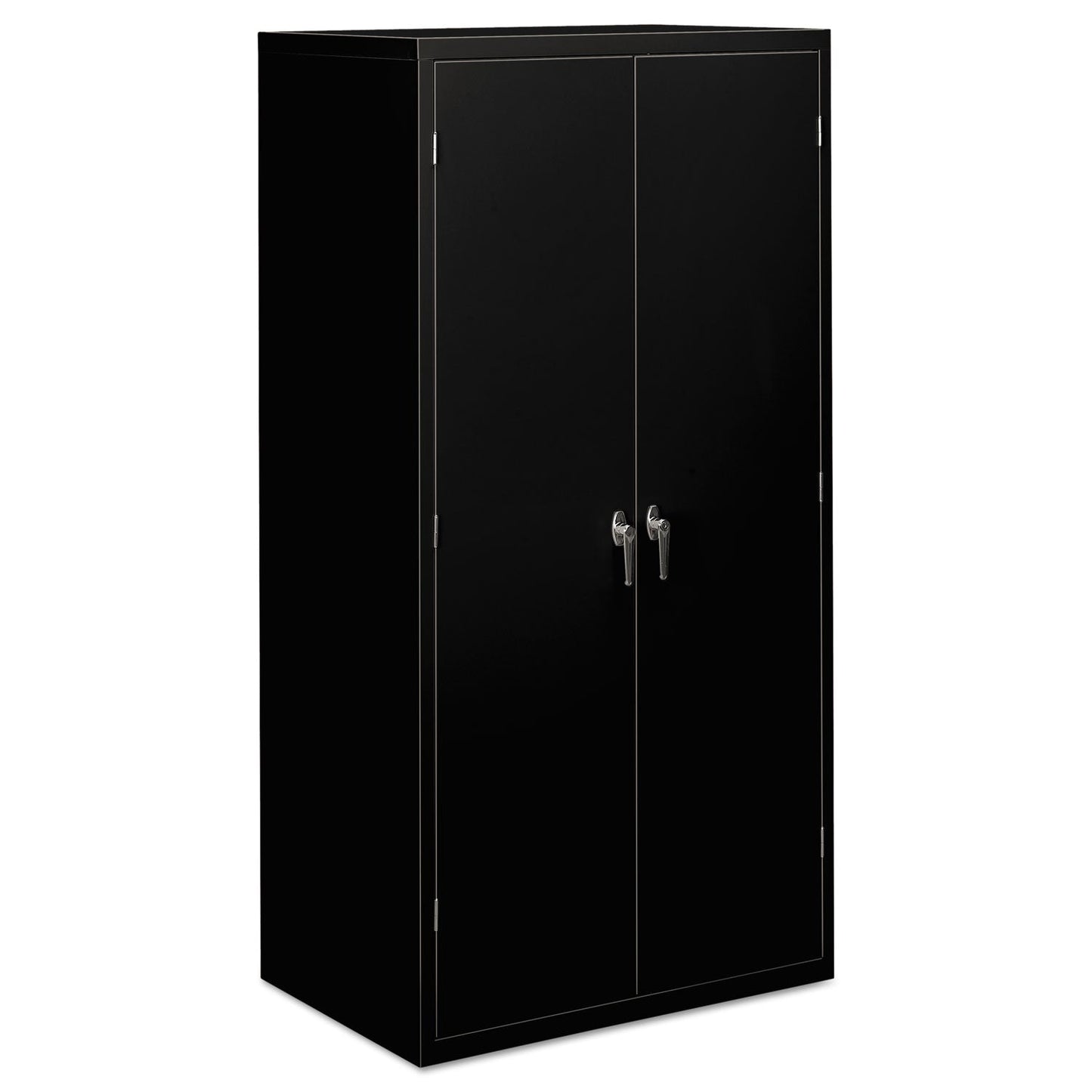 HON Assembled Storage Cabinet, 36w x 24 1/4d x 71 3/4h, Black