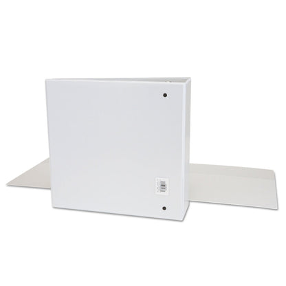 Office Impressions Economy Round Ring View Binder, 3 Rings, 3" Capacity, 11 x 8.5, White