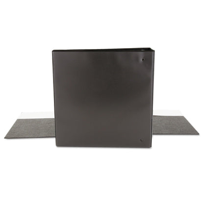 Universal Economy Round Ring View Binder, 3 Rings, 2" Capacity, 11 x 8.5, Black