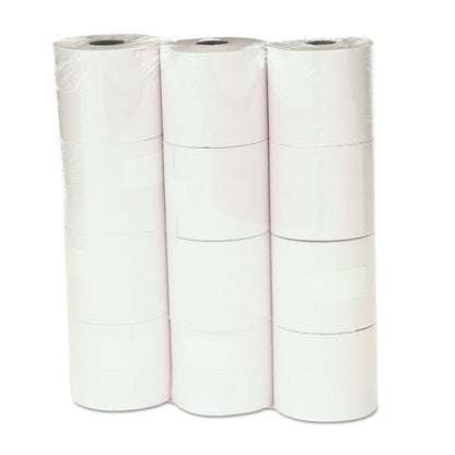 Universal Impact and Inkjet Print Bond Paper Rolls, 0.5" Core, 2.25" x 130 ft, White, 12/Pack