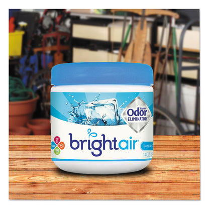 BRIGHT Air Super Odor Eliminator, Cool and Clean, Blue, 14 oz Jar
