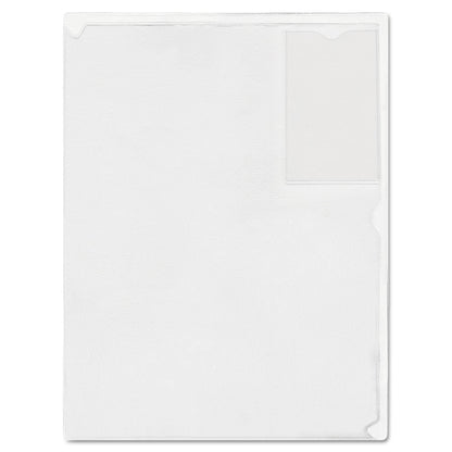 Advantus Kleer-File Poly Folder with ID Pocket, Letter Size, Transparent