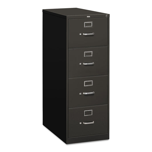 HON 310 Series Vertical File, 4 Legal-Size File Drawers, Charcoal, 18.25" x 26.5" x 52"