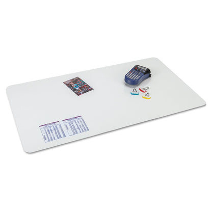 Artistic KrystalView Desk Pad with Antimicrobial Protection, Glossy Finish, 22 x 17, Clear