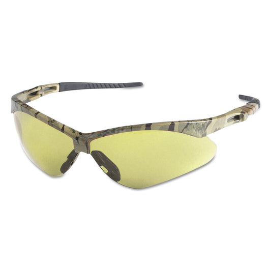 KleenGuard Nemesis Safety Glasses, Camo Frame, Amber Anti-Fog Lens