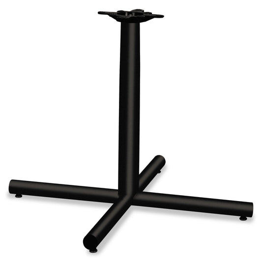 HON Single Column Steel Base, 36w x 36d x 27.88h, Black