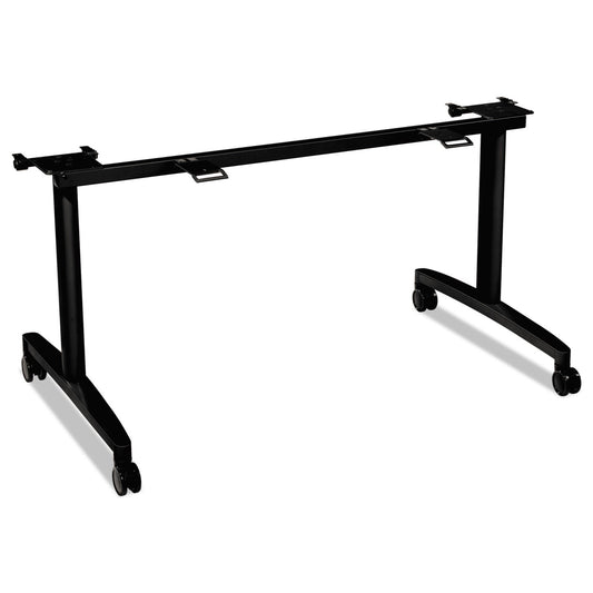 HON Huddle Flip-Top Base for 24" Deep Table Tops, 51.63w x 23.5d x 28.38h, Charcoal