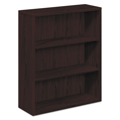 HON 10500 Series Laminate Bookcase, Three-Shelf, 36w x 13.13d x 43.38h, Mahogany