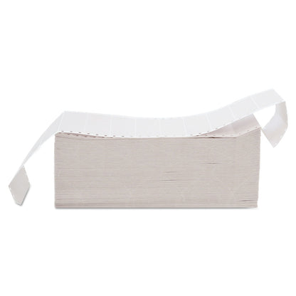 Universal Dot Matrix Printer Labels, Dot Matrix Printers, 1.44 x 4, White, 5,000/Box