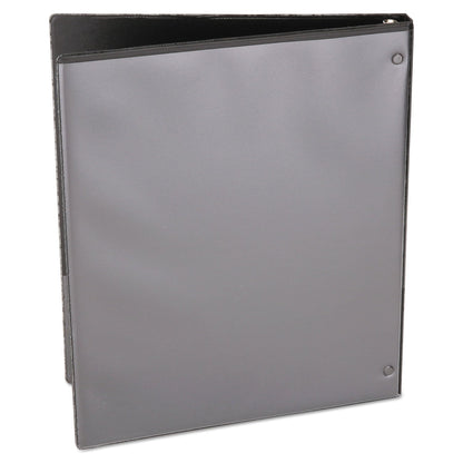 Universal Economy Round Ring View Binder, 3 Rings, 0.5" Capacity, 11 x 8.5, Black