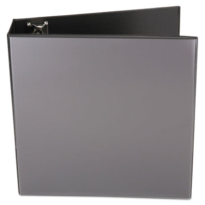 Universal Economy Round Ring View Binder, 3 Rings, 3" Capacity, 11 x 8.5, Black