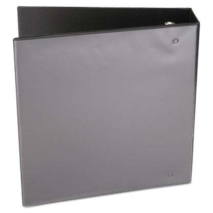 Universal Economy Round Ring View Binder, 3 Rings, 3" Capacity, 11 x 8.5, Black