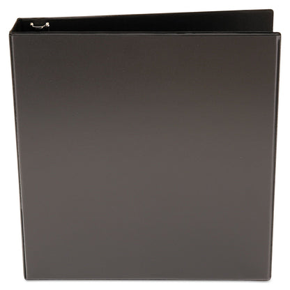 Universal Economy Round Ring View Binder, 3 Rings, 1.5" Capacity, 11 x 8.5, Black