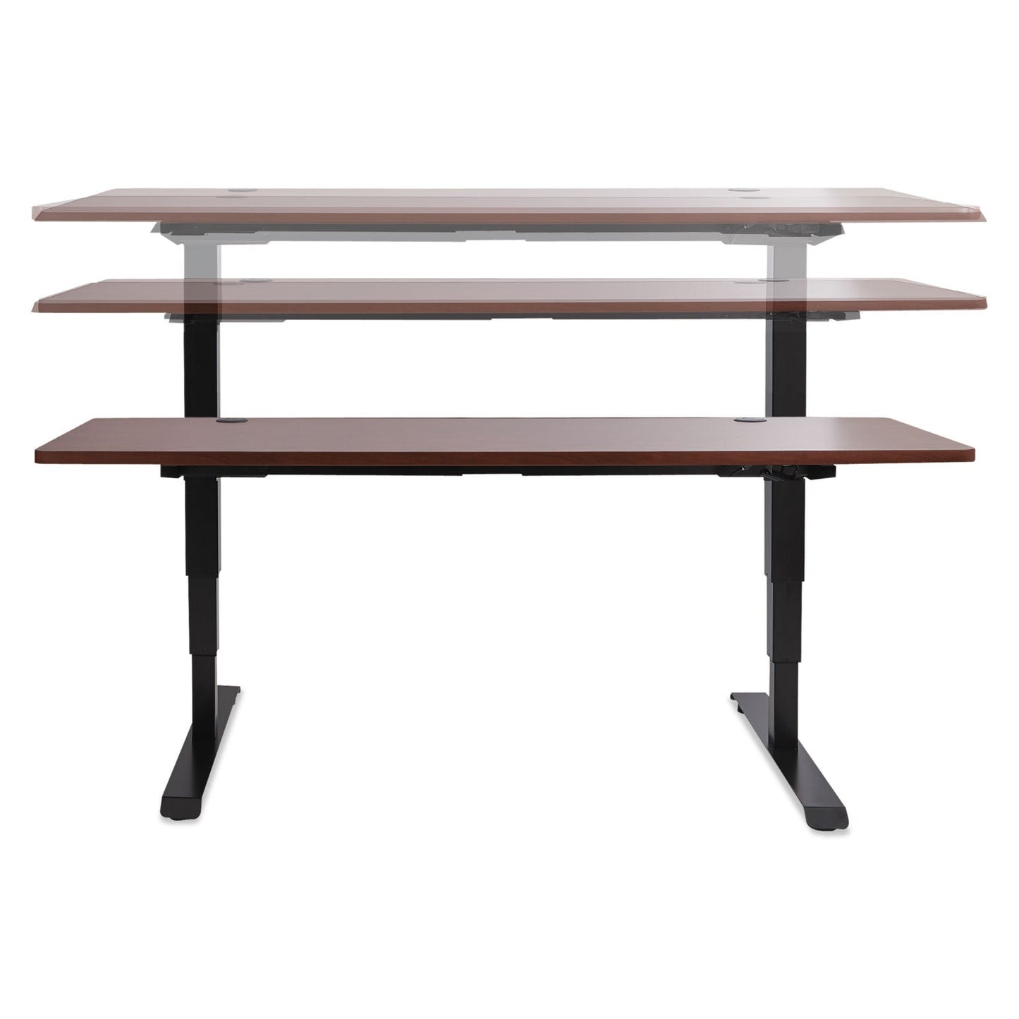 Alera AdaptivErgo 3-Stage Electric Height-Adjustable Table Base with Memory Controls, 48 to 72 w x 24 to 36d x 25 to 50.7h, Black