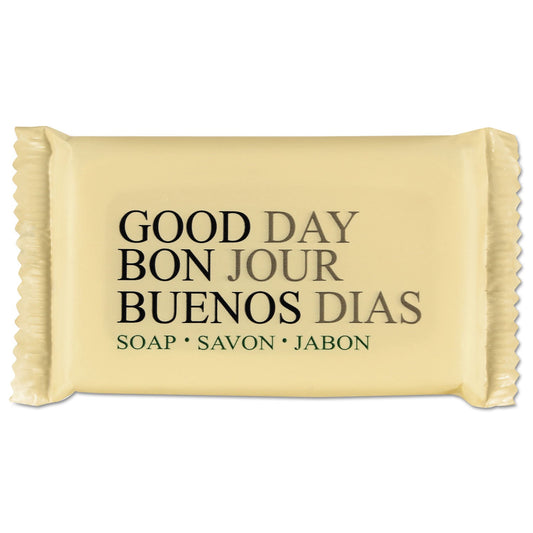 Good Day Amenity Bar Soap, Pleasant Scent, # 1 1/2 Individually Wrapped Bar, 500/Carton