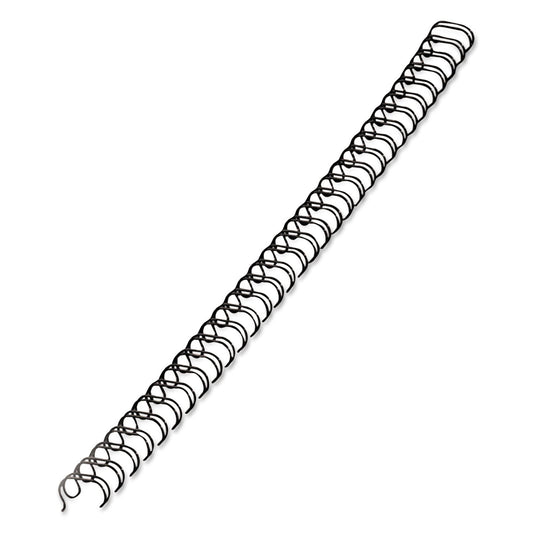 Fellowes Wire Bindings, 1/4" Diameter, 35 Sheet Capacity, Black, 25/Pack
