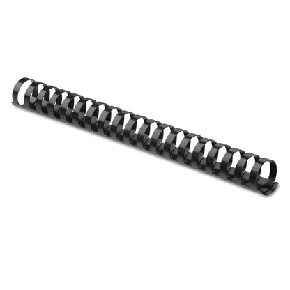 Fellowes Plastic Comb Bindings, 3/4" Diameter, 150 Sheet Capacity, Black, 100/Pack