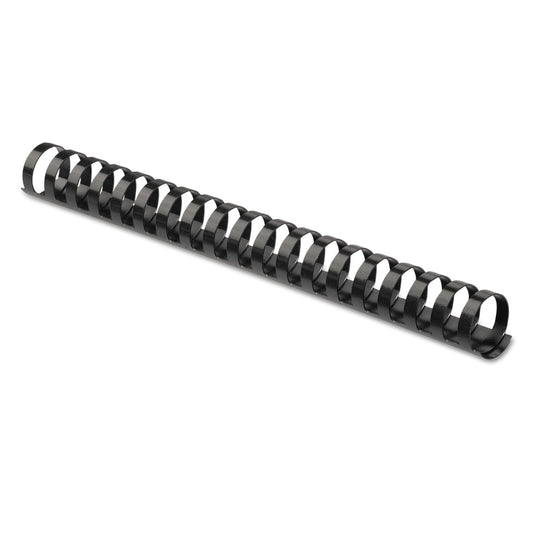 Fellowes Plastic Comb Bindings, 3/4" Diameter, 150 Sheet Capacity, Black, 100/Pack