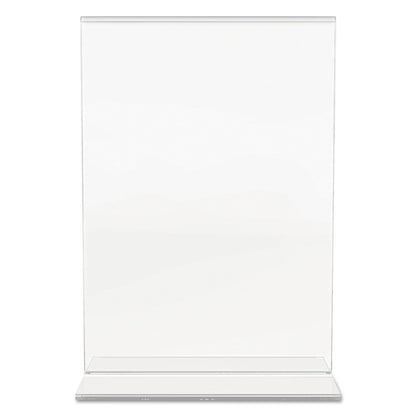 deflecto Classic Image Double-Sided Sign Holder, 5 x 7 Insert, Clear