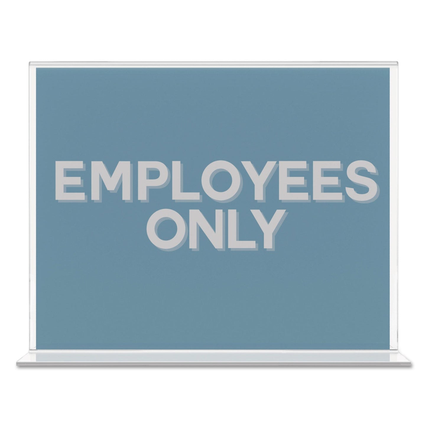 deflecto Classic Image Double-Sided Sign Holder, 11 x 8.5 Insert, Clear