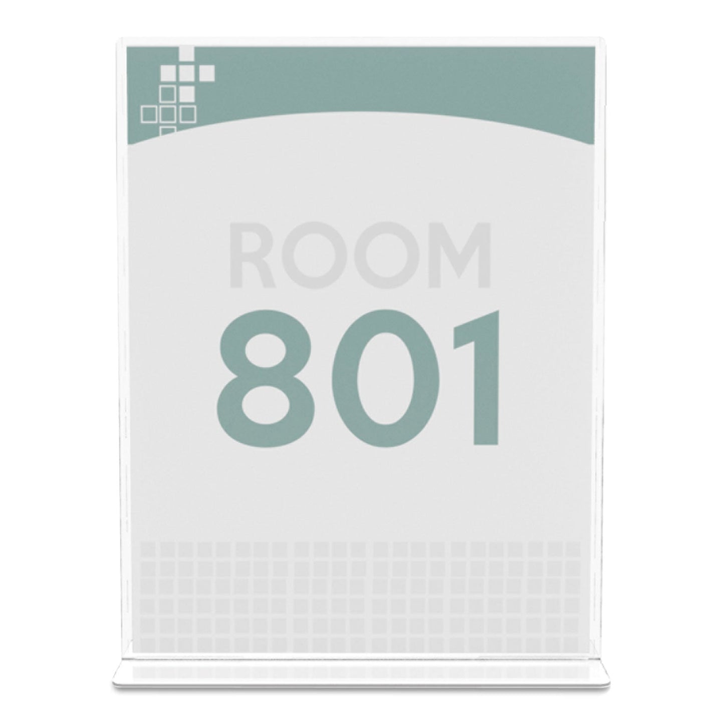 deflecto Superior Image Double Sided Sign Holder, 8.5 x 11 Insert, Clear