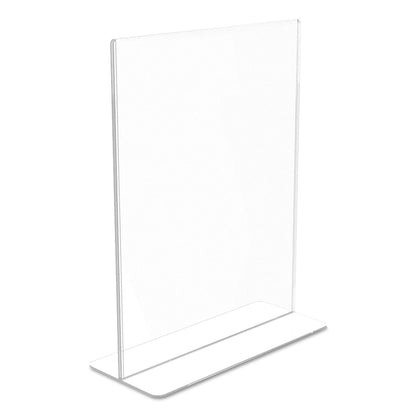 deflecto Superior Image Double Sided Sign Holder, 8.5 x 11 Insert, Clear