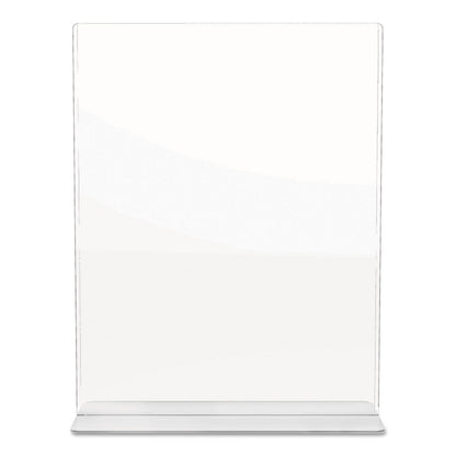 deflecto Superior Image Double Sided Sign Holder, 8.5 x 11 Insert, Clear