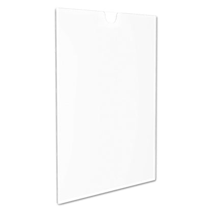 deflecto Superior Image Cubicle Sign Holder, 8.5 x 11 Insert, Clear