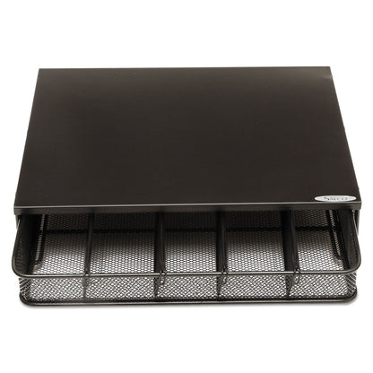 Safco One Drawer Hospitality Organizer, 5 Compartments, 12.5 x 11.25 x 3.25, Black