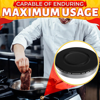 4Pcs Portable Gas Stove Burner Replacement Surface Burner Head Replacement Stove Range Gas Stove Burners Caps Black Stove Top Burner Replacement Range Burners Tops Burner Covers for Gas Stove