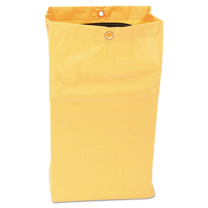 Rubbermaid Zippered Vinyl Cleaning Cart Bag, 24 gal, , 17.25" x 30.5", Yellow