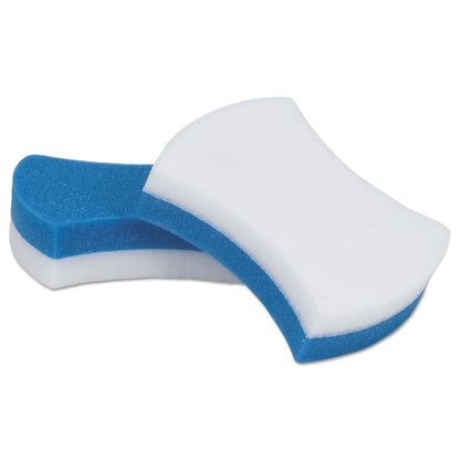 Scotch-Brite Easy Erasing Pad 4004, 2.8 x 4.5 x 1.2, Blue/White, 12/Carton