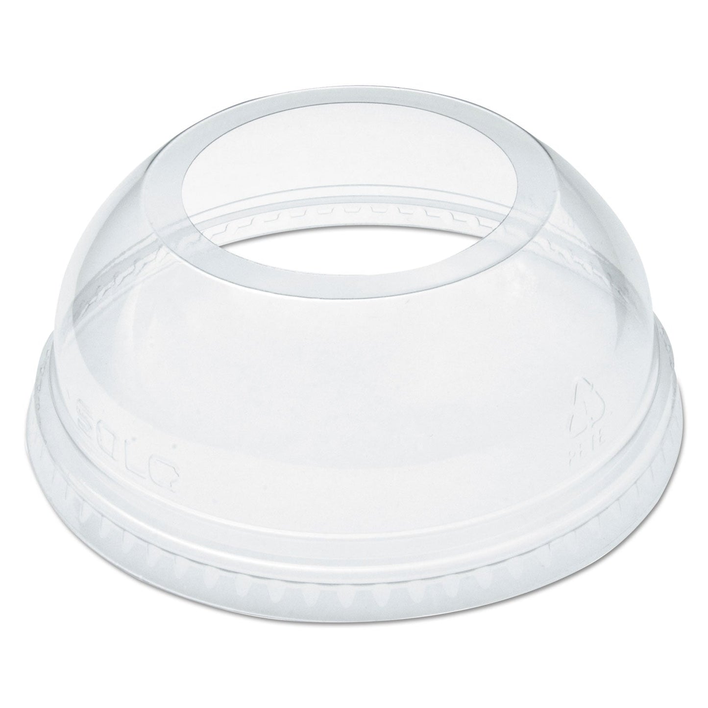 Dart Open-Top Dome Lid, Fits 16 oz to 24 oz Plastic Cups, Clear, 1.9" Dia Hole, 1,000/Carton