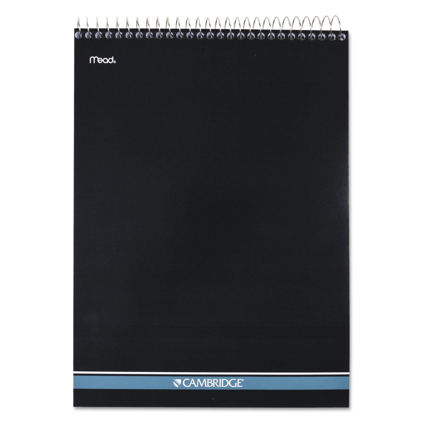 Cambridge Stiff-Back Wire Bound Notepad, Medium/College Rule, Navy Cover, 70 White 8.5 x 11.5 Sheets