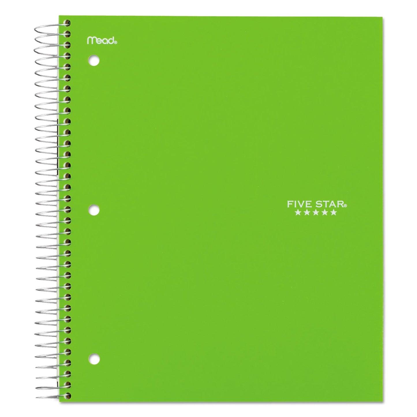 Five Star Trend Wirebound Notebook, 5 Subject, 4 Pockets, Medium/College Rule, Randomly Assorted Covers, 11 x 8.5, 200 Sheets